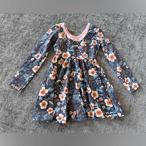 🌶️ Rags Floral Long Sleeve Dress. Size 3/4